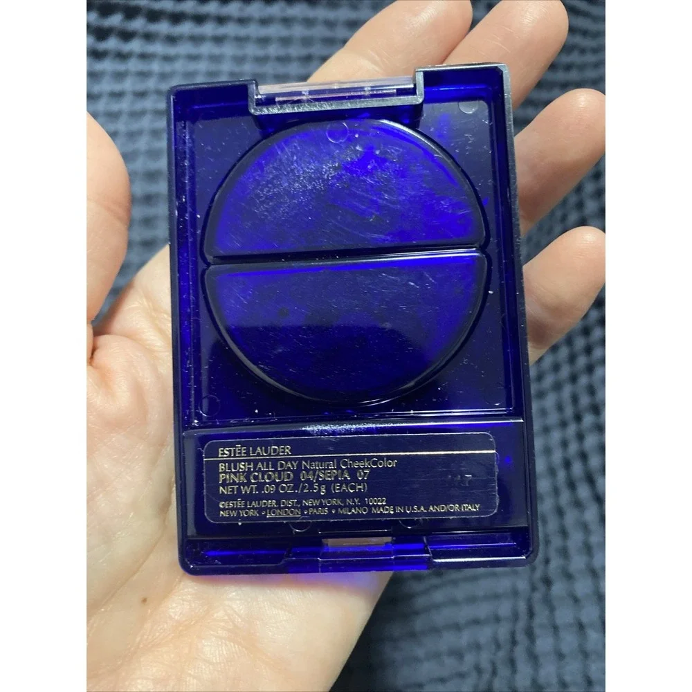 ESTEE LAUDER Blush All Day Natural‎ Cheek Color 04 Pink Cloud & Sepia 07